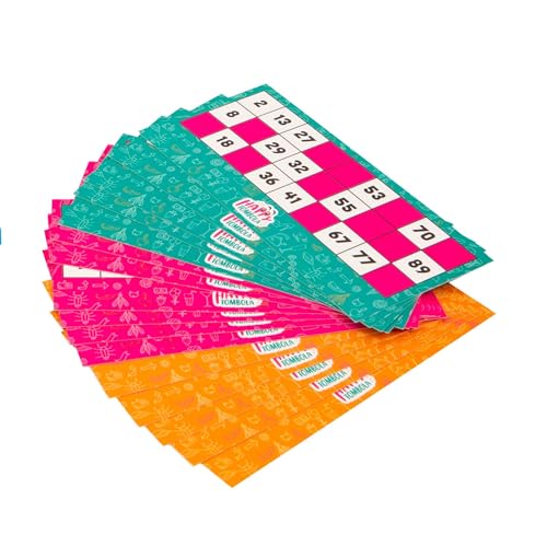 Tombola Fericită Giochi Preziosi, tombola clasică renovată cu 100 de premii incluse, tablă de afișare, dosar, numere și ștampile ștergabile, potrivită pentru toate vârstele.