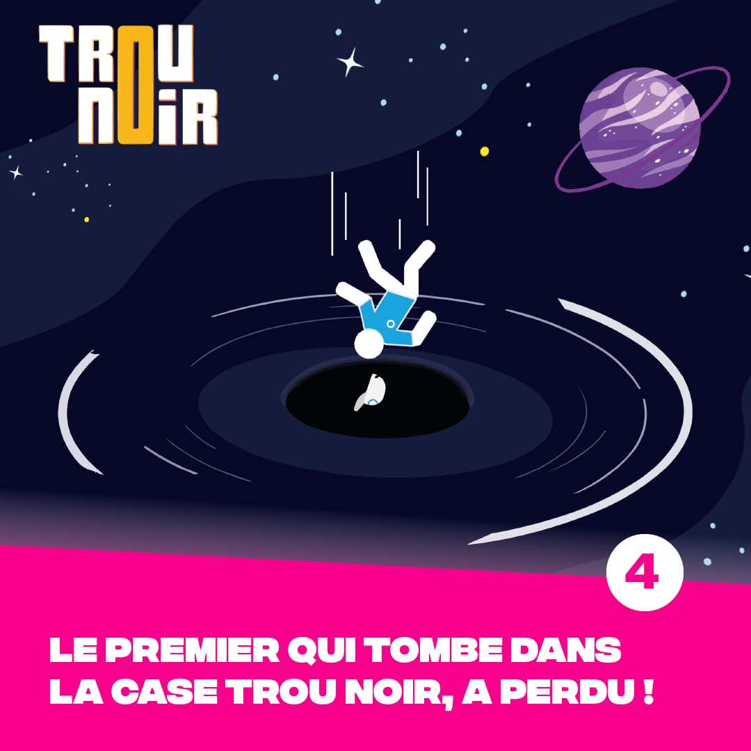 Trou Noir - Joc de Societate - Joc de Ambianță - Quiz de Cultură Generală pentru Prieteni sau Familie - Joc de Cărți - Joc de Societate pentru Adulți - De la 14 Ani