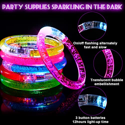 Brățări luminoase Mikulala - Set de 24 brățări care clipește