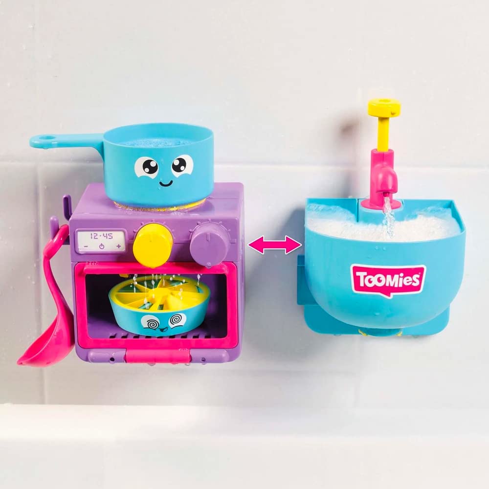 Toomies Bubble & Bake - Jucărie de baie pentru bebeluși, set 2 în 1, jucărie de apă pentru copii de la 18 luni