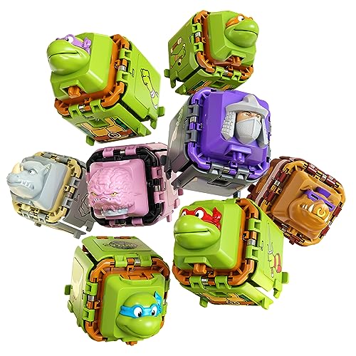 Battle Cubes Set de Luptă TMNT Donatello vs Rocksteady, 2 buc