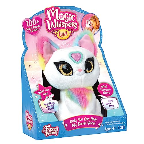 Prieteni mei pufoși Magic Whisper, jucărie interactivă cu sunete, reacționează și șoptește, pentru băieți și fete de la 4 ani (MYG00202)