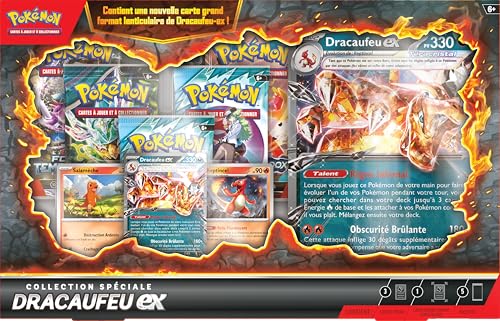 Pokémon TCG Colecție Specială Glurak Ex, 5 Boostere