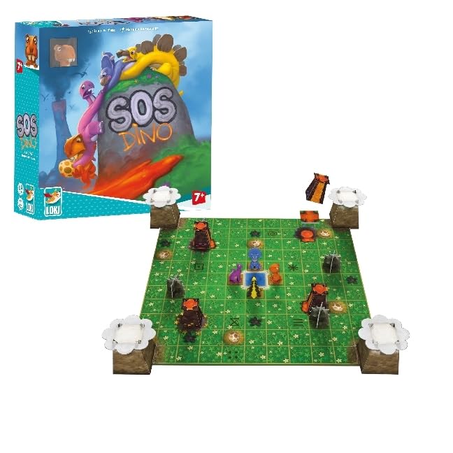 Joc de societate cooperativ SOS Dino CSGSOSD, Multicolor