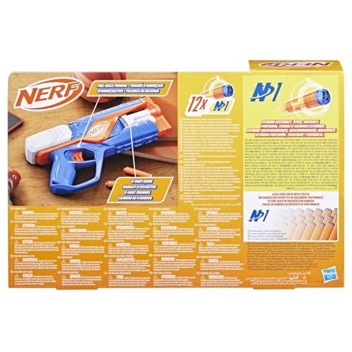 Blaster Nerf N Series Agility, construcție ușoară cu tambur rotativ și glisieră pentru o rază lungă de acțiune, 12 săgeți Nerf, pentru băieți și fete.