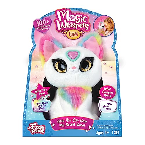 Prieteni mei pufoși Magic Whisper, jucărie interactivă cu sunete, reacționează și șoptește, pentru băieți și fete de la 4 ani (MYG00202)