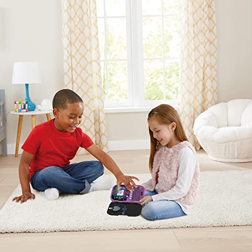 VTech Kidisecrets Selfie Music 2.0 negru – Jurnal pentru copii cu 2 camere, MP3 player, recunoaștere facială și efecte de lumină – Pentru copii de 6-12 ani