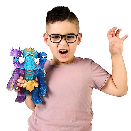 Héroes de Goo JIT Zu - Figurina King Hydra din Deep Goo Sea cu Atac Triplu 3 în 1 al Puterii Goo. De asemenea, emite Sunete de Bătălie și Lumină!