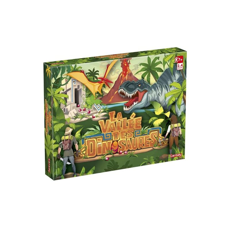 Lansay La Vallée des Dinosaures Joc de societate 3D junglă de la 7 ani