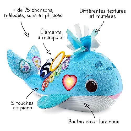 VTech Baby Balena Wal - Jucărie de Stimulare și Descoperire, Albastru