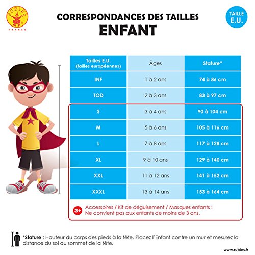 Masca Oficială Ladybug RUBIE'S pentru Copii, Motiv: Lup, Cu Sclipici, Ideală pentru Carnaval și Halloween