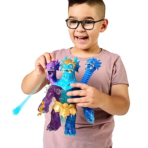 Héroes de Goo JIT Zu - Figurina King Hydra din Deep Goo Sea cu Atac Triplu 3 în 1 al Puterii Goo. De asemenea, emite Sunete de Bătălie și Lumină!