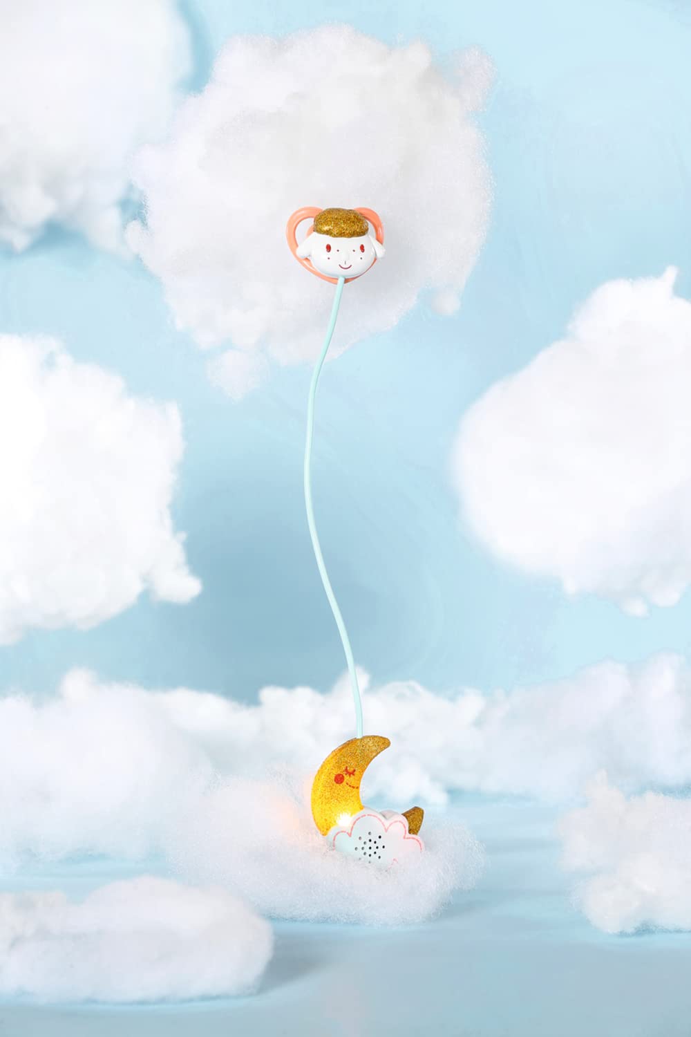 Baby Annabell Sweet Dreams, suzetă cu funcție de lumină și sunet, alb și auriu, 704219 Zapf Creation