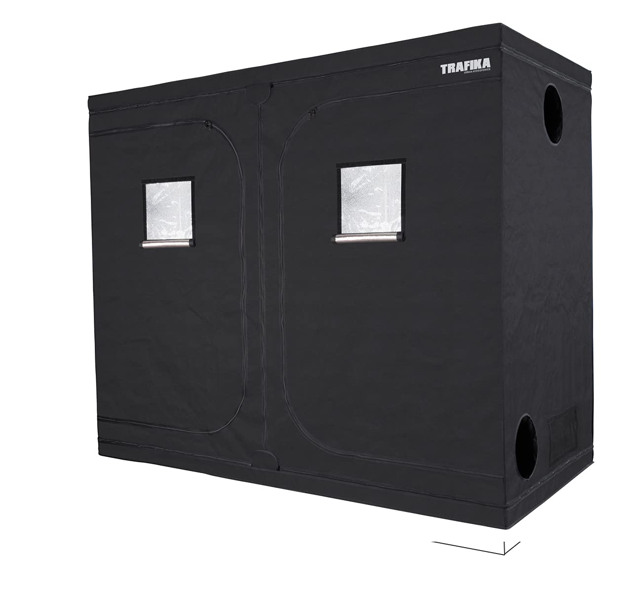 TRAFFIKA Cort de Cultivare Interior 240x120x200cm / Cort de Creștere / Cutie de Creștere / Cort de Cultivare Indoor / Cort Grow Hidroponic / Reflectivitate Mylar Premium 97%