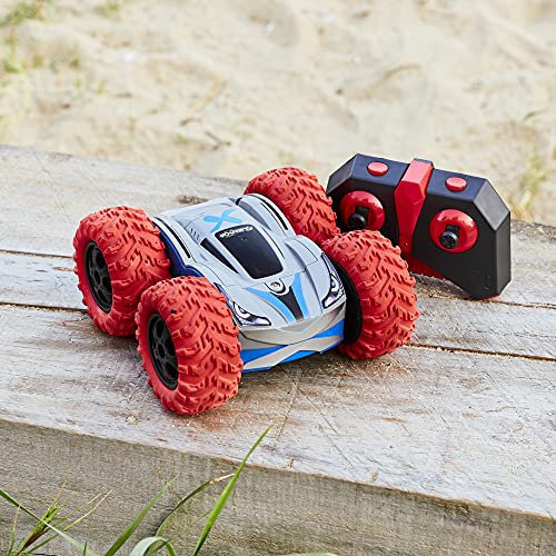 EXOST RC 54257 360 CROSS - Mașină RC Silverlit, 2.4 Ghz, jucărie off-road, 360° stunts, 1:18, roșie, pentru copii de la 5 ani
