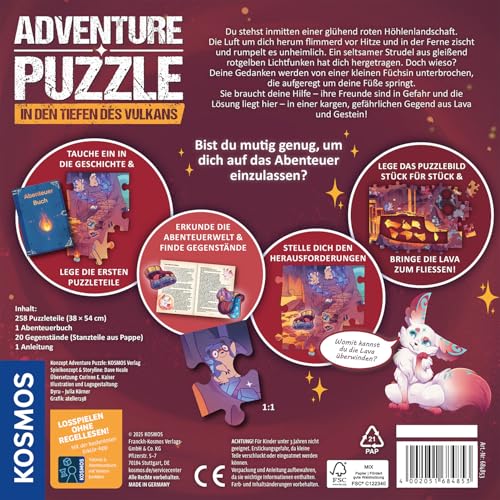Kosmos 684853 Puzzle Aventură Vulcan, 258 piese, 8+ ani