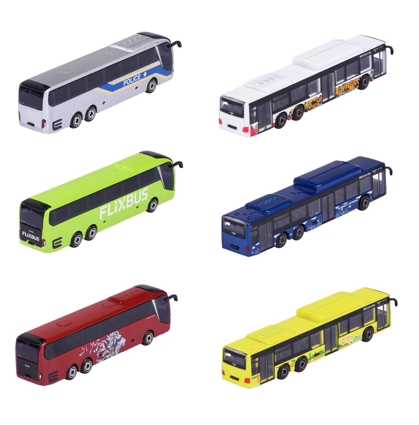 Majorette Autobuz MAN City, metal, 13 cm