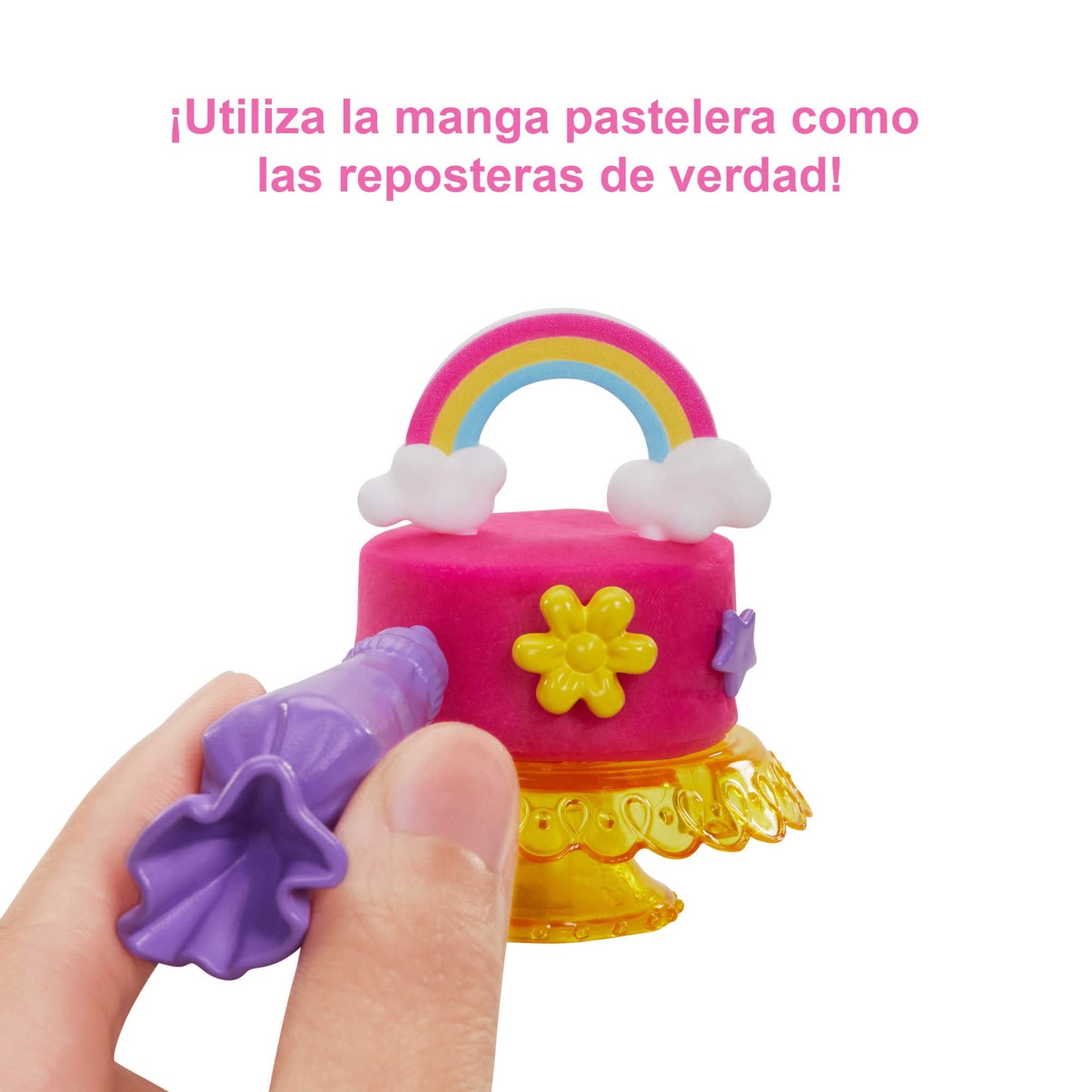 Barbie și Cofetăria ei - Păpușă cu Păr Fantezie, Magazin, Set de Plastilină și Accesorii de Jucărie, Cadou pentru Fete și Băieți +3 Ani, Multicolor (Mattel HGB73)
