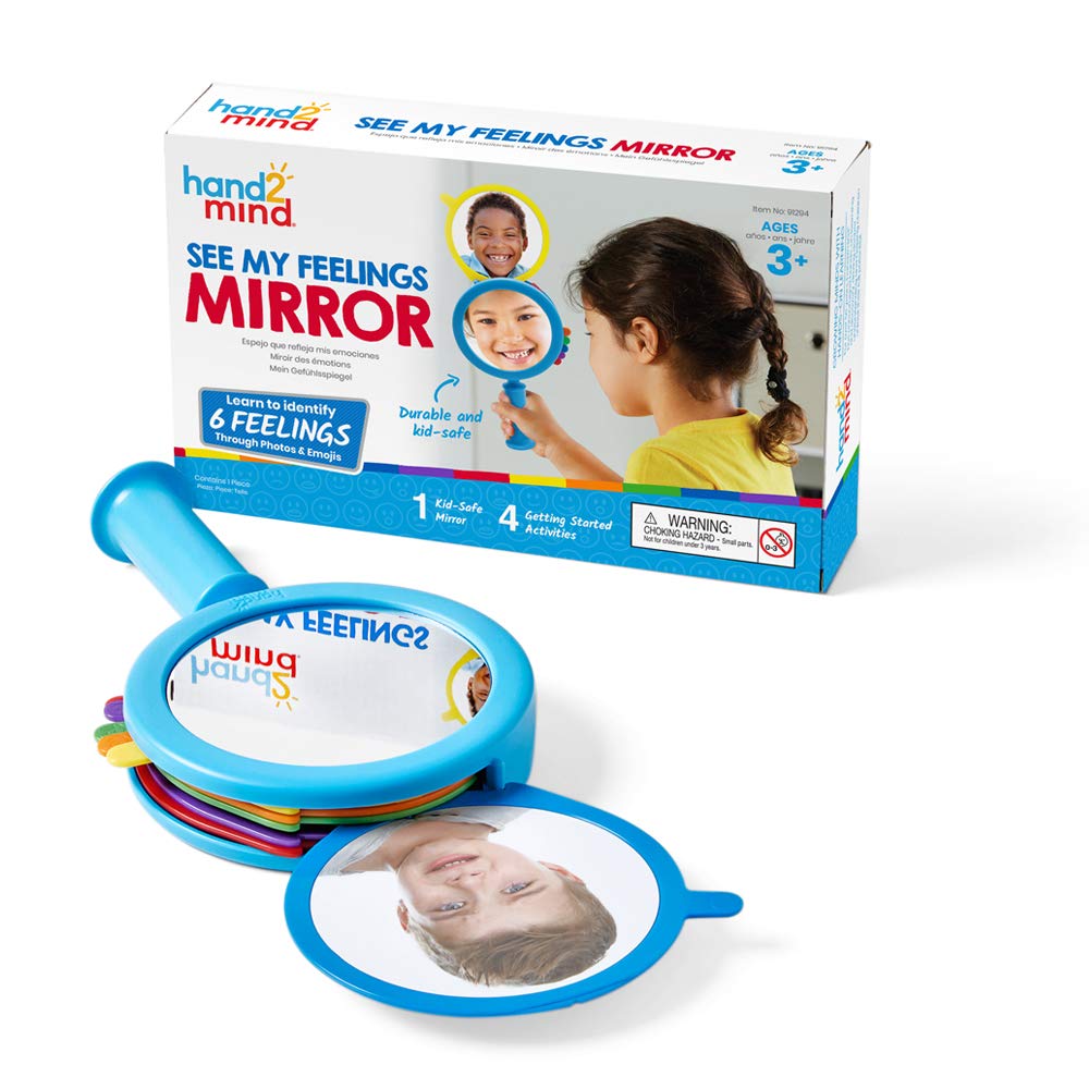 Resurse educaționale - Oglinda emotiilor, Hand2Mind, jucării terapeutice, oglinzi pentru copii, Montessori, 3 ani