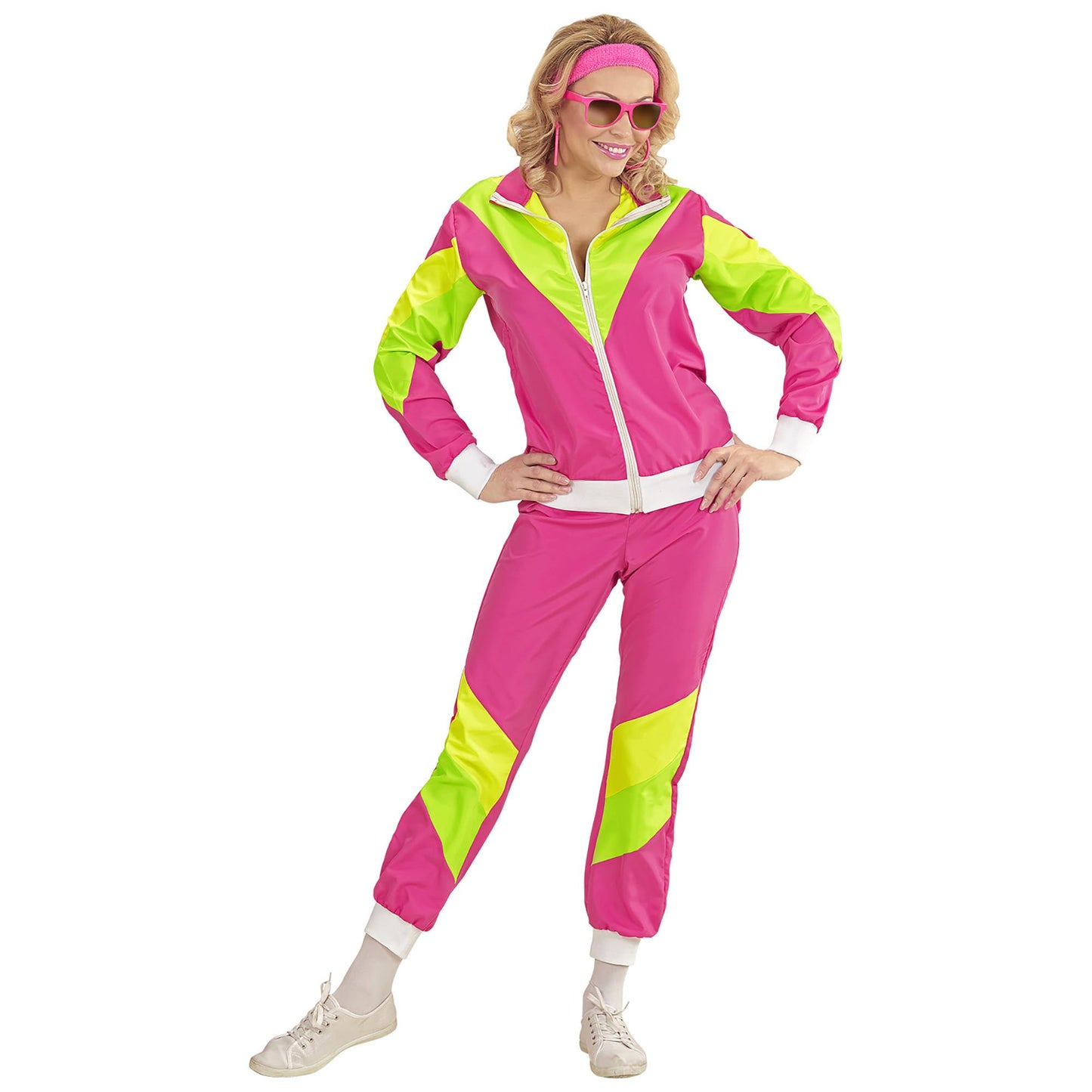 WIDMANN MILANO Fashion de Petrecere - Costum Trainingsanzug, Jacke și Hose, Outfit din Anii '80, Jogginganzug, Outfit de Gust Prost, Costume de Carnaval