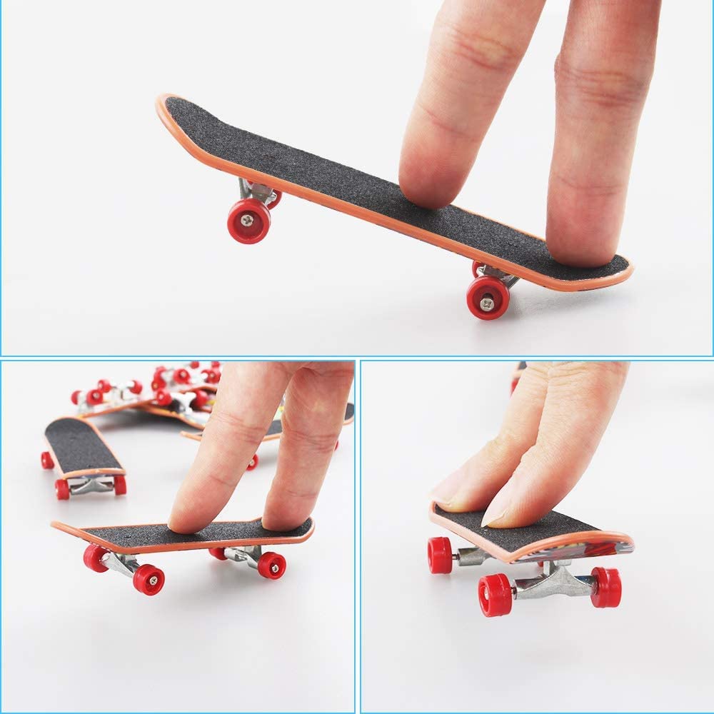 XINGGANG Skateboard pentru degete - 12 skateboards stilate pentru degete, jucărie pentru petreceri, jocuri cu fingerboard pentru băieți și fete, cadouri pentru adolescenți, suveniruri pentru copii.