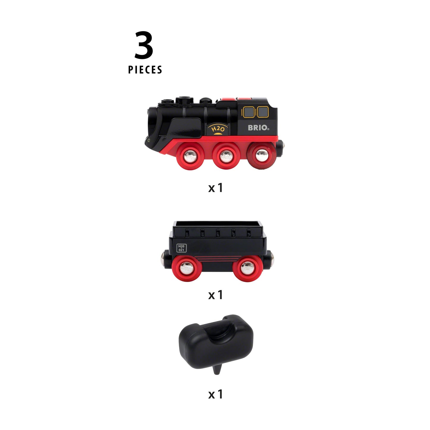 BRIO Tren cu Aburi cu baterii