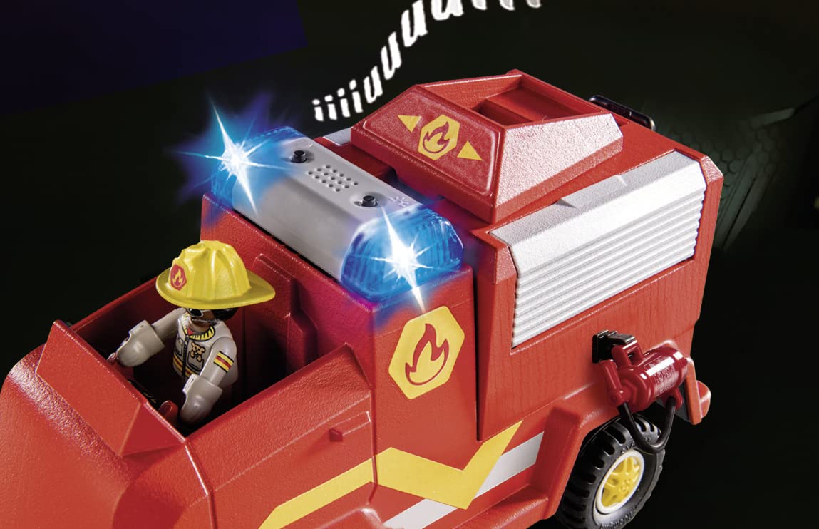 PLAYMOBIL 70914 Rață de Urgență Masina de Pompieri cu Lumină și Sunet