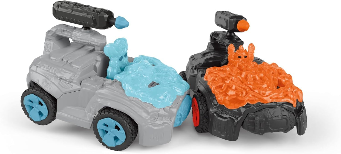 Schleich 42669 Eis-Crashmobil cu Mini Creature, 7 ani+, ELDRADOR CREATURES - Set de joc, 17 piese