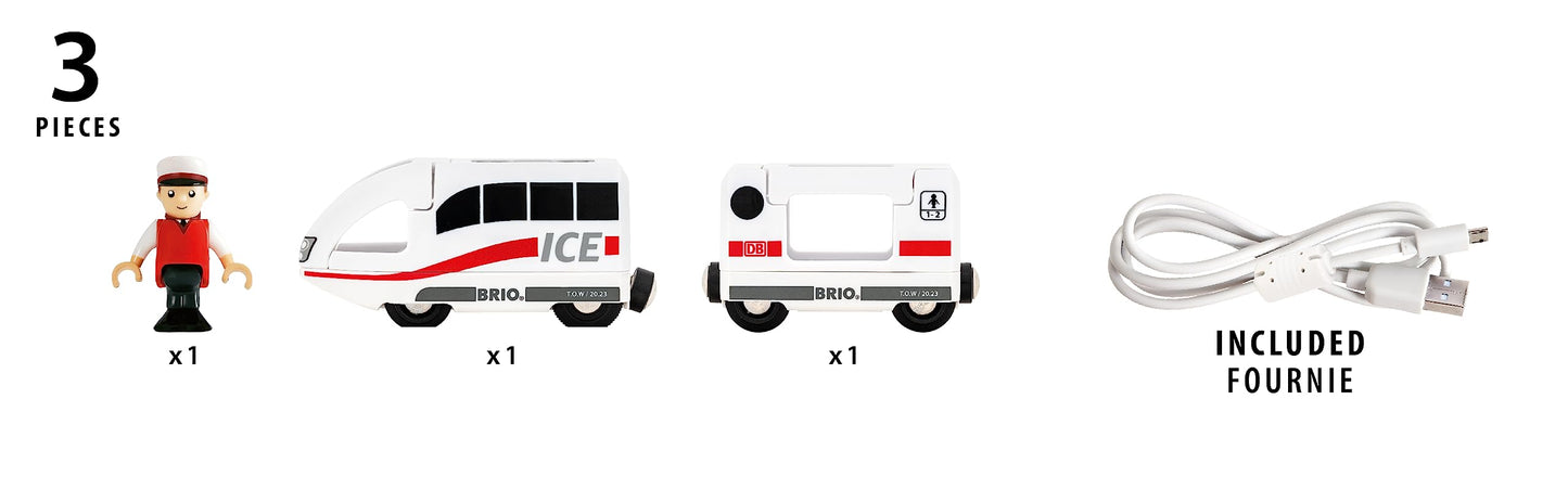 BRIO World 36088 Locomotiva ICE cu acumulator
