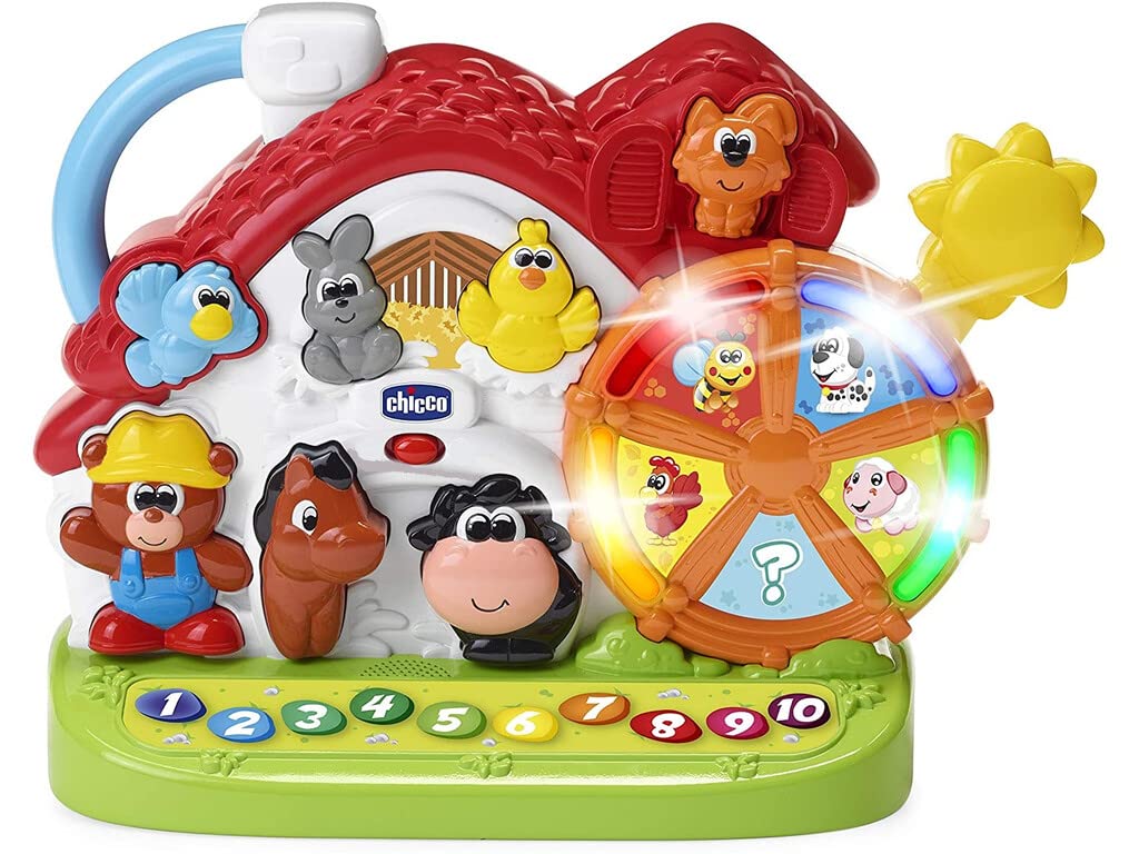 Chicco 00009604000040 Noua Ferma Sonora Bilingvă, colorată, 33 x 9,5 x 23 cm