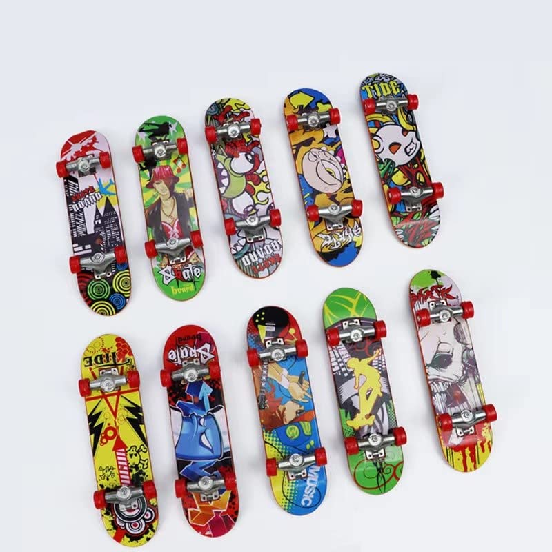 XINGGANG Skateboard pentru degete - 12 skateboards stilate pentru degete, jucărie pentru petreceri, jocuri cu fingerboard pentru băieți și fete, cadouri pentru adolescenți, suveniruri pentru copii.