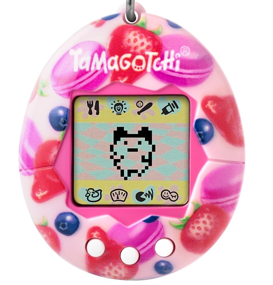 Bandai - Tamagotchi Original - Berry Delicious - Animal virtual electronic cu ecran color, 3 butoane și jocuri - Animal interactiv - Jucărie pentru copii de la 8 ani - 42971