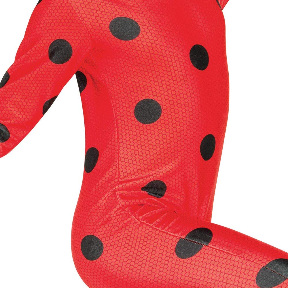 Costum Buburuza pentru copii, Ladybug, Miraculous, marimea L, 7-8 ani Rubies