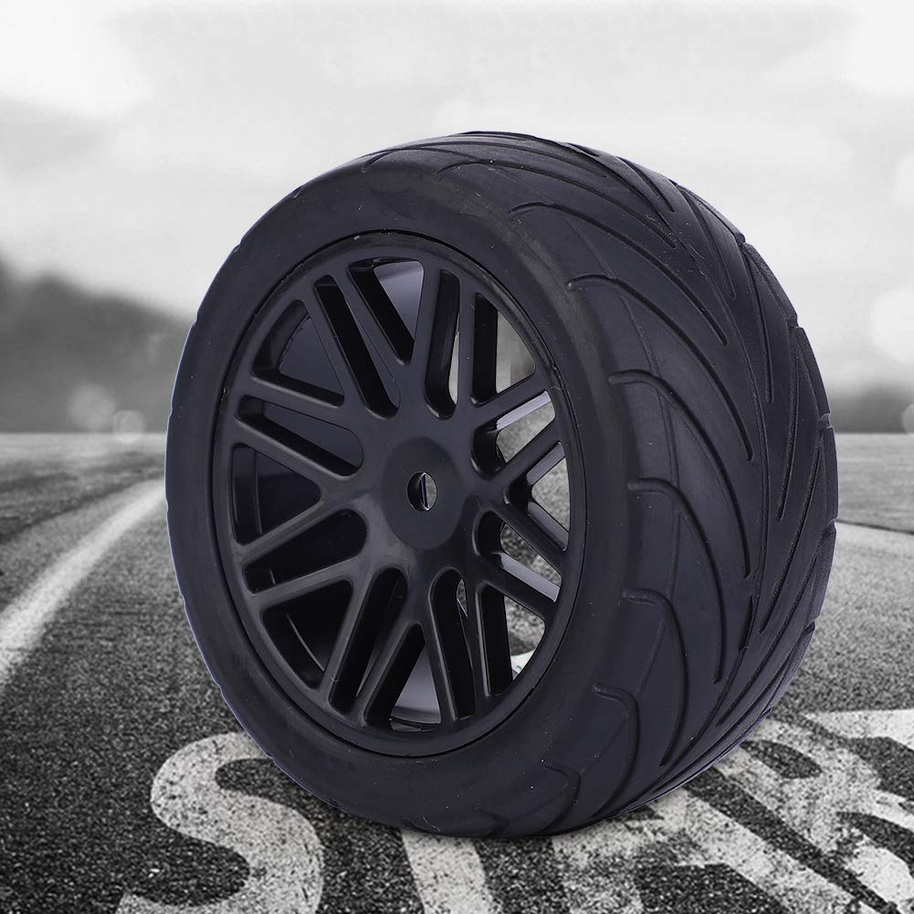 Set 4 Roți Offroad, Roți cu Șenile pentru Auto RC, Universal, 1/10, 85 mm, Fernbedienung (negru)