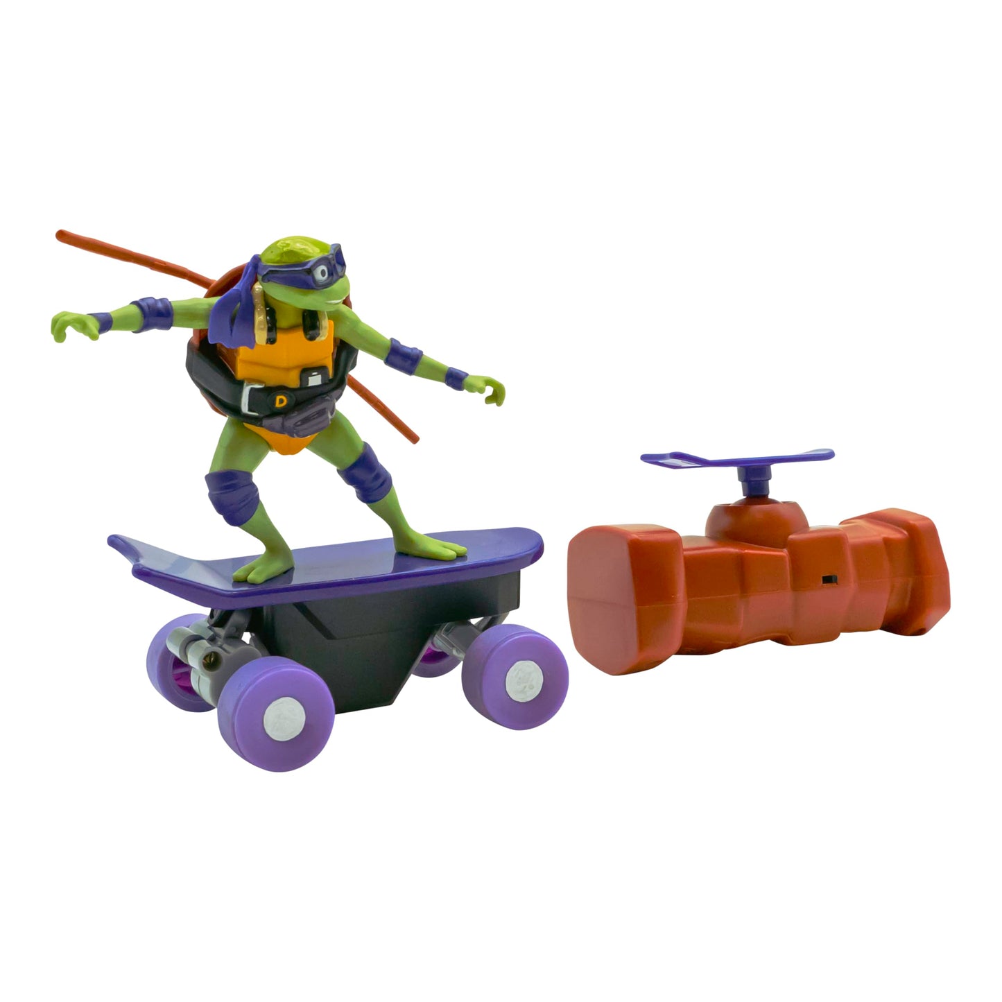 Testoasele Ninja Adolescente Mutante TMNT | Donatello Testoasa Ninja Mutant Mayhem cu Telecomandă Half Pipe |Jucării și Cadouri pentru Copii de 5+ Ani