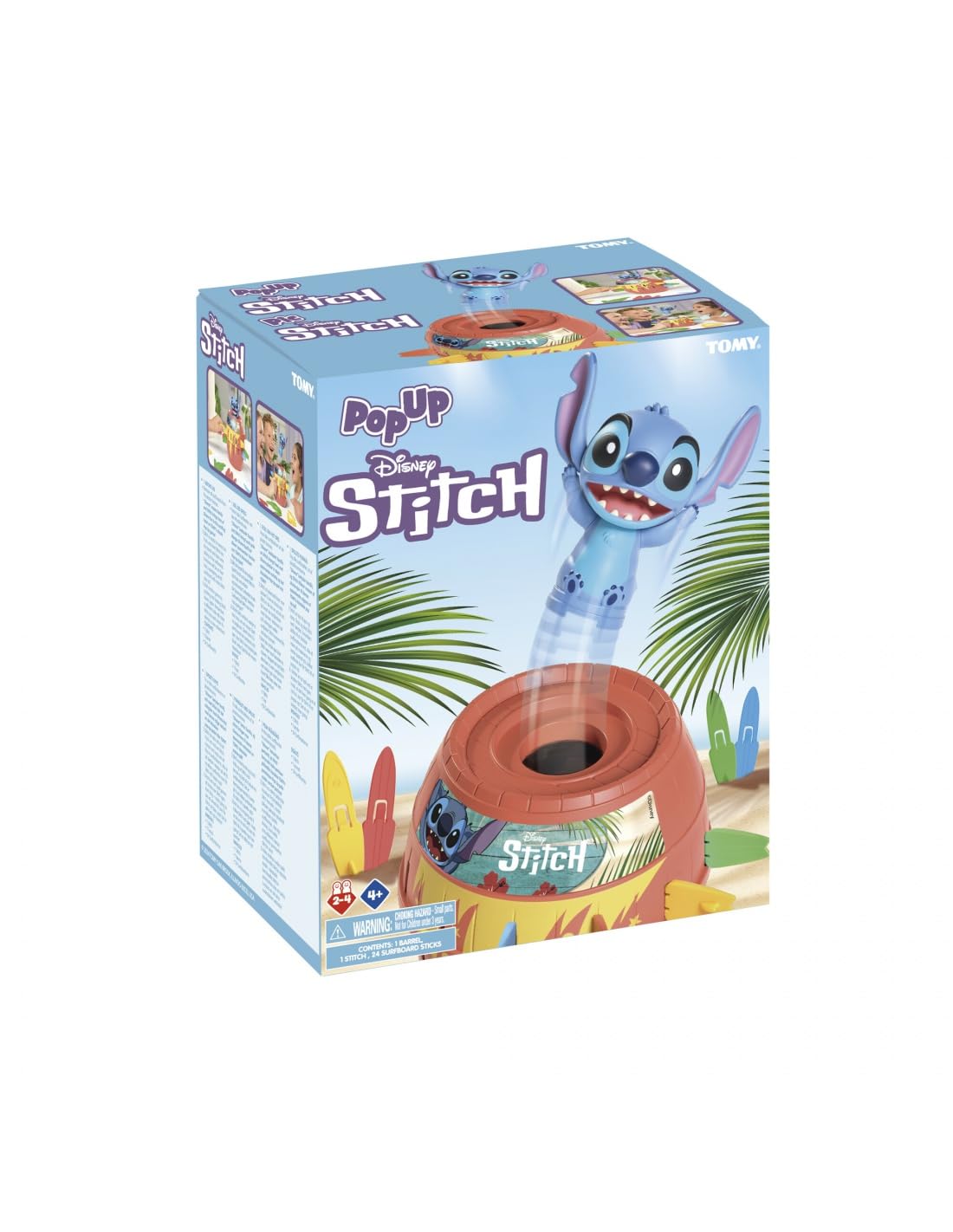 TOMY Disney Pop Up Stitch Joc de societate, 4+ ani
