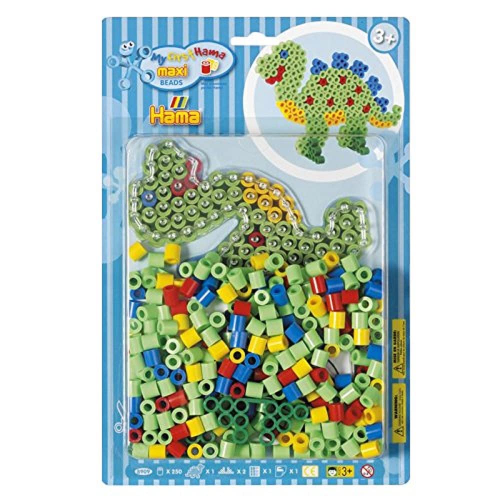 Hama DINOSAUR - 250 margele HAMA MAXI in blister (Ha8909)