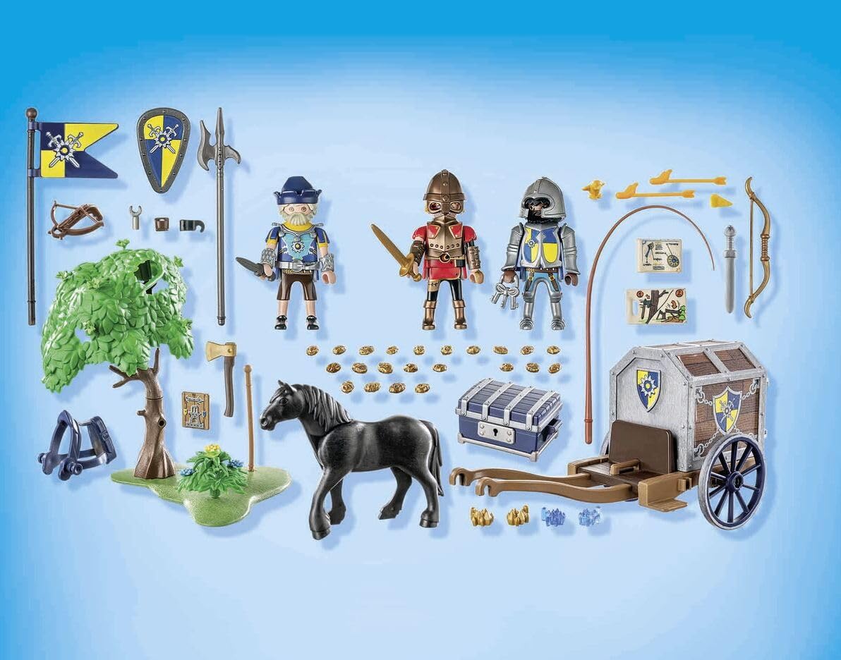 PLAYMOBIL Novelmore Set de joacă cu cavaleri Bătălie periculoasă pentru aur 4+ ani