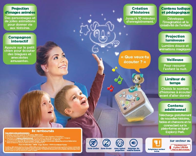 VTech 608085 Storikid Povestitor pentru copii, bej, M