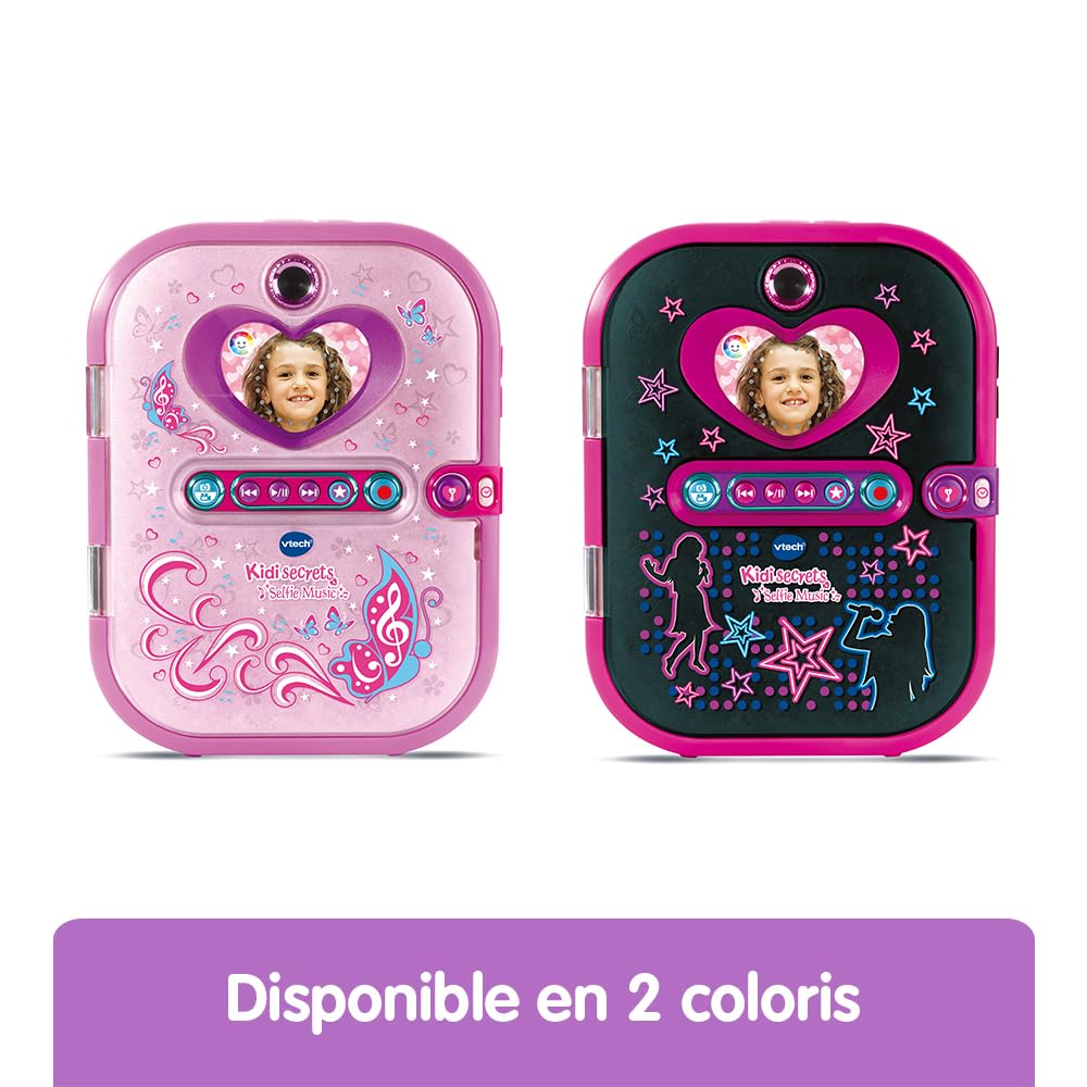 Jurnal electronic VTech 163675 KidiSecrets Selfie Music negru, unic