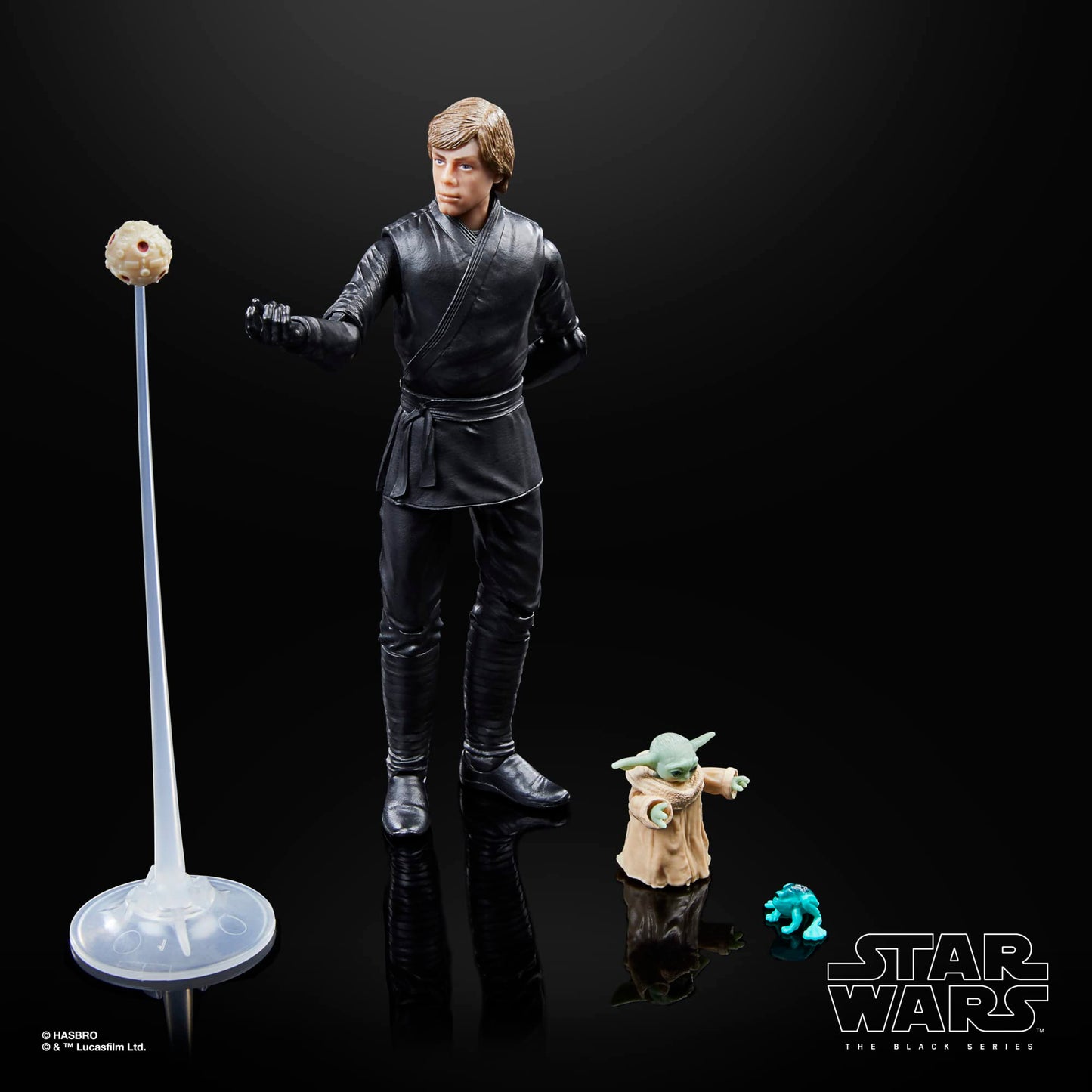 Star Wars The Black Series Figură de Acțiune Luke Skywalker & Grogu, 15 cm, din Star Wars: Cartea lui Boba Fett