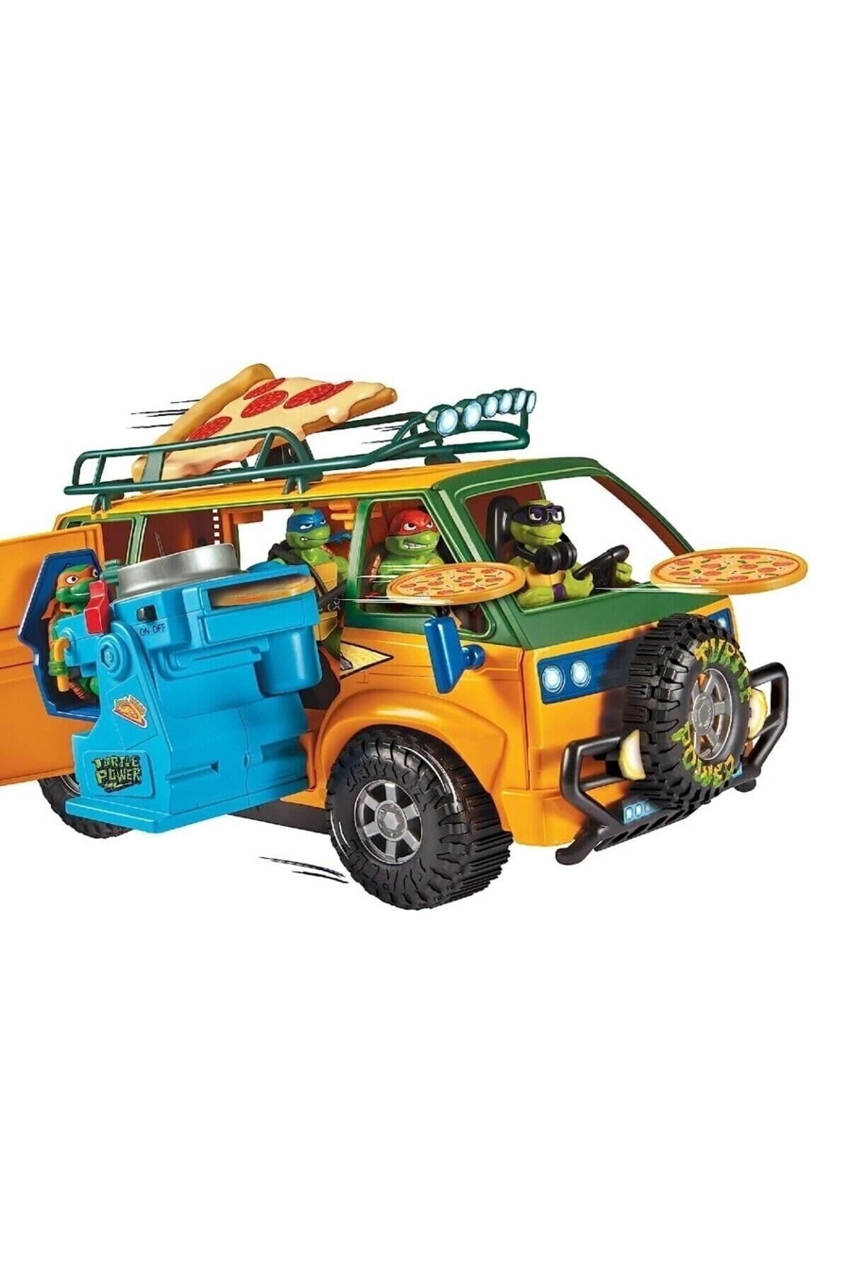 TMNT Mutant Mayhem Furgoneta Pizza Fire Delivery, 4-7 ani