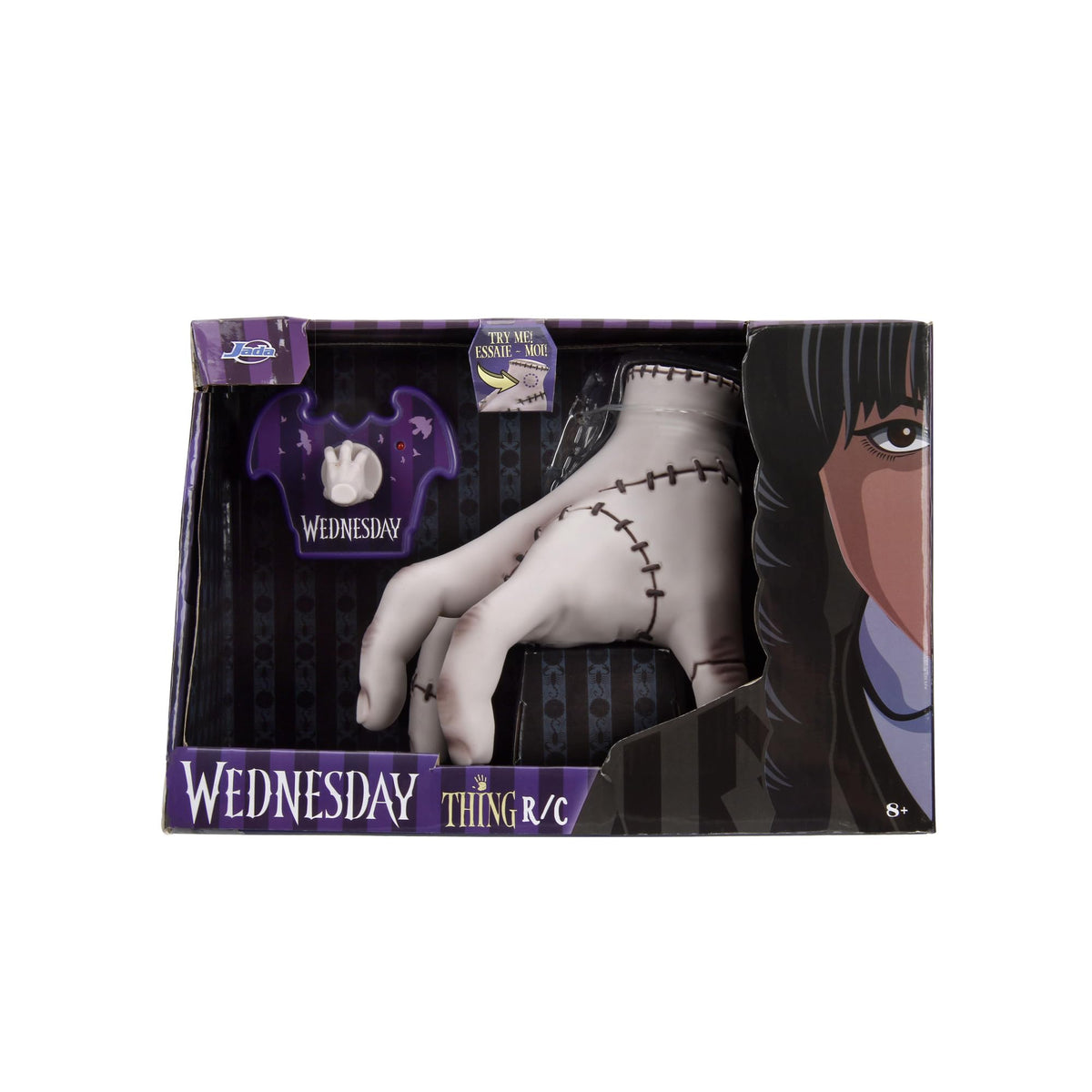 Jada Toys Wednesday Addams Mână RC animată 18 cm pentru fani și copii de la 8 ani