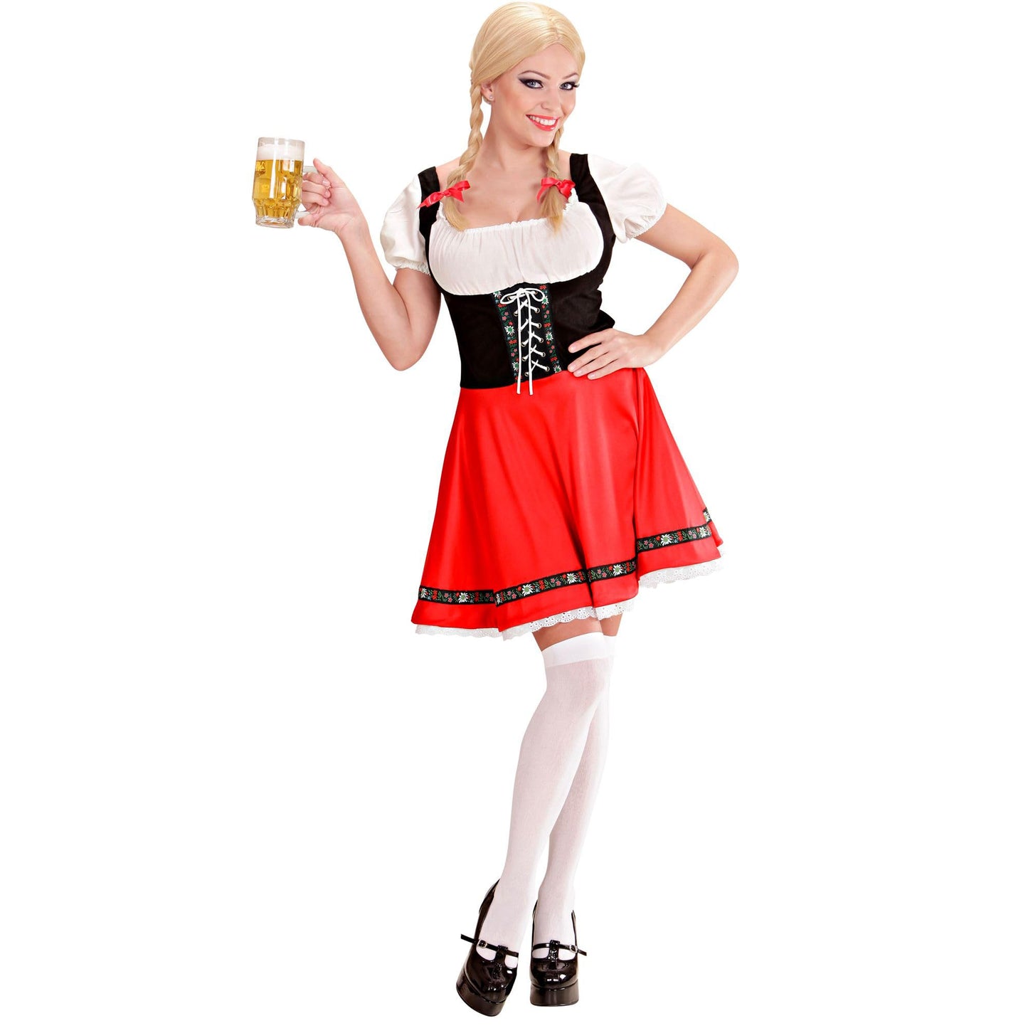 W WIDMANN MILANO Fashion de Petrecere - Costum Bayerin, Heidi, Rochie Tradițională, Bierfest, Volksfest, Costume de Carnaval