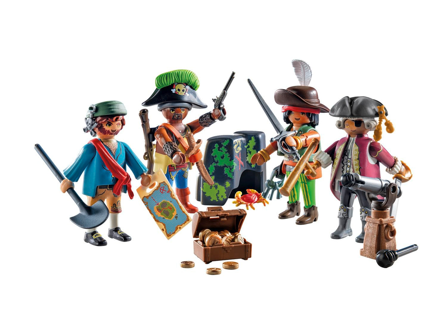 PLAYMOBIL | Pirați | MyFigures | Crearea propriilor figuri de pirați | Jucărie pentru copii de la 5 ani | 71533