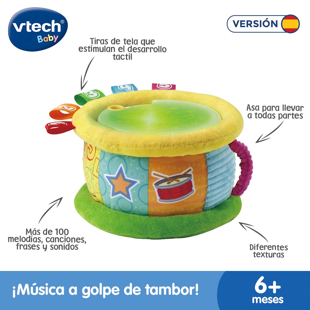 VTech Toba cu Lumini Magice | Jucărie pentru Bebeluși +6 Luni | Bilingvă Spaniolă-Engleză | Peste 100 de Cântece, Melodii, Fraze și Sunete