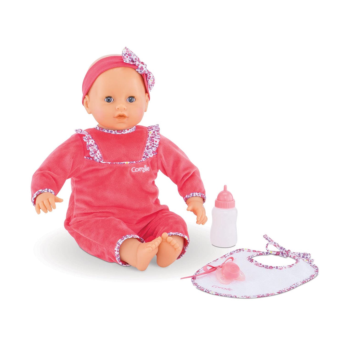 Corolle 9000150060 - Păpușa Mon Grand Poupon Lila Chérie 42cm, Păpușă Franceză cu Farmec și Aromă de Vanilie