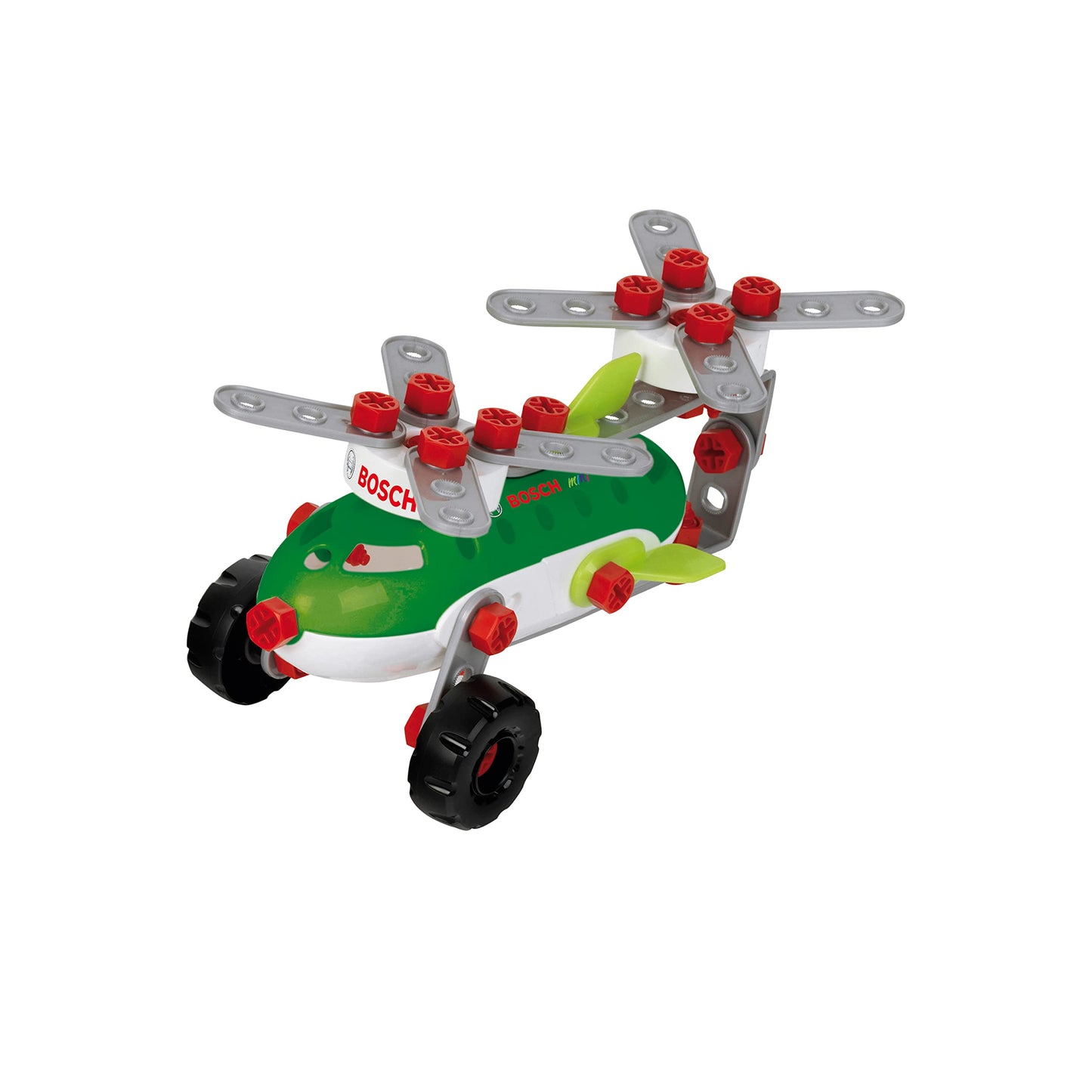 Theo Klein 8790 Kit de Construcție Echipament Aerian 3 în 1 Bosch, pentru Construirea Diferitelor Aeronave, Include Planuri de Construcție pentru 3 Modele, Jucării pentru Copii de la 3 Ani