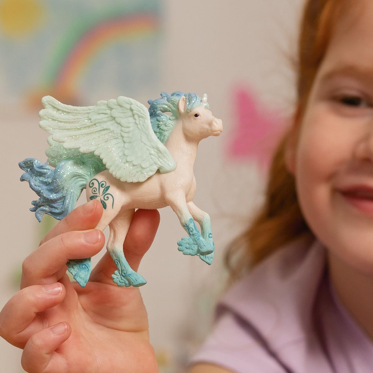 Schleich 70824 Figurina Pui Unicorn Stormy, BAYALA, 5+ ani