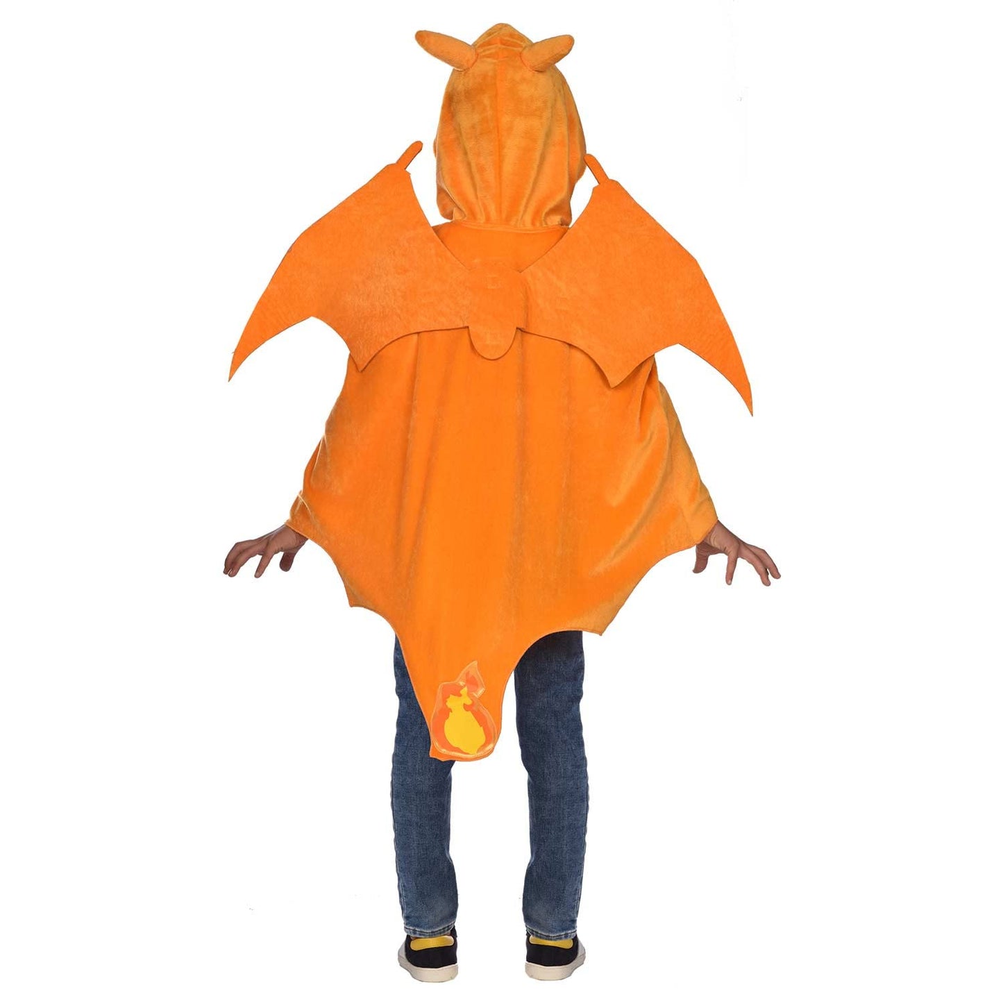 Amscan - Costum pentru copii Glurak, Pelerină din pluș cu glugă, Pokemon, Petrecere tematică, Carnaval